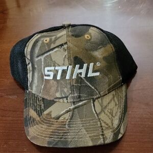 STIHL Camouflage and Black Men's Cap